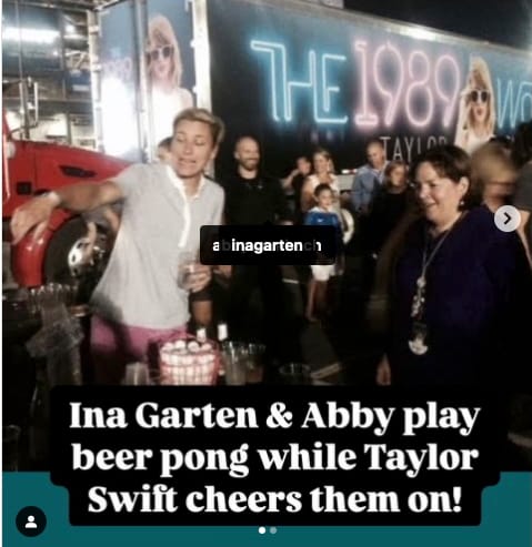 Ina Garten, Abby Wambach & Taylor Swift are playing beer pong